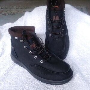 Black Hey Dude Men's Bradley Leather boots - Size 12 NWOT